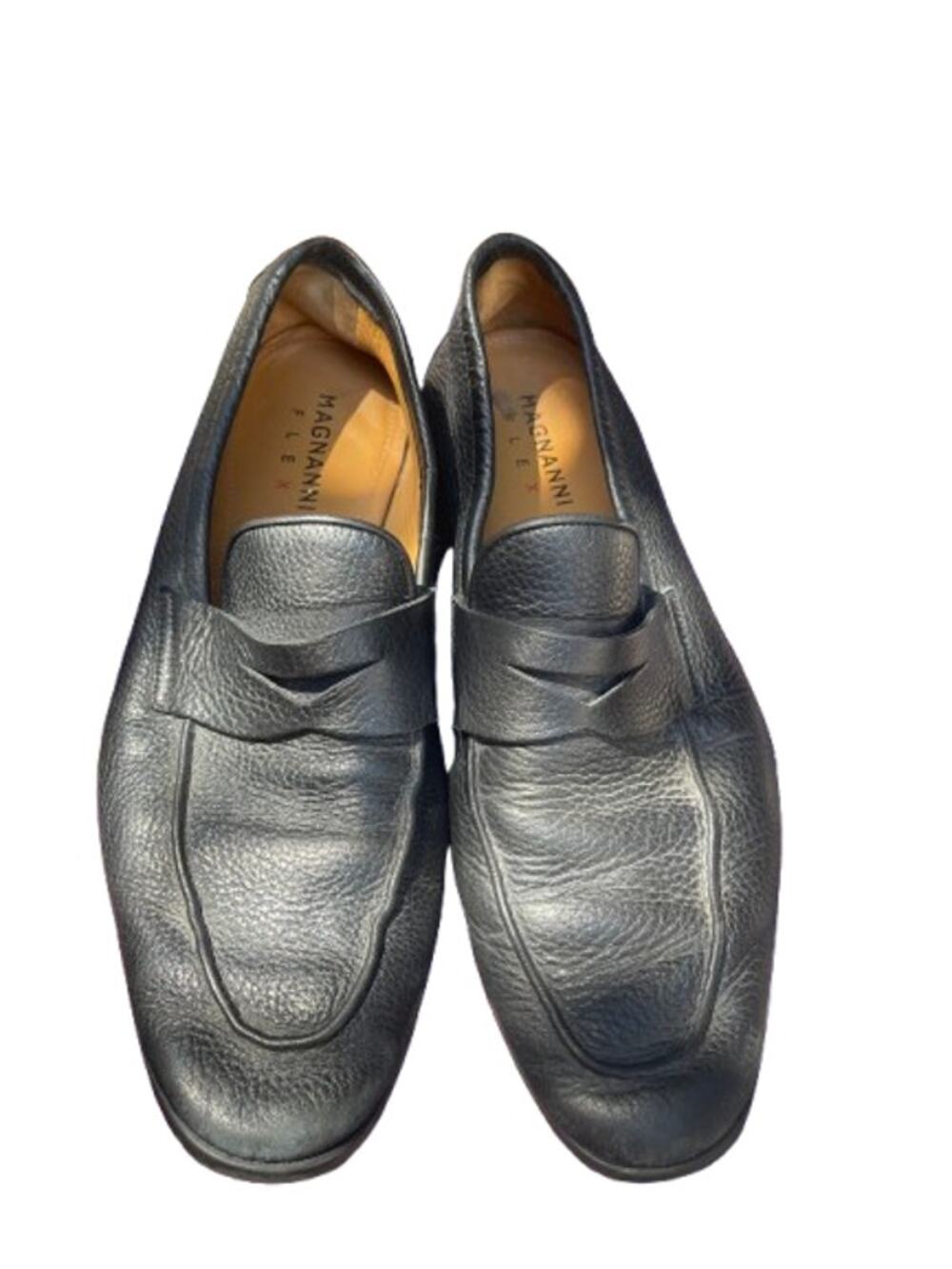 Magnanni Diezma Loafer Black Supple Calfskin Leather Sz US 9 Made In Spain
